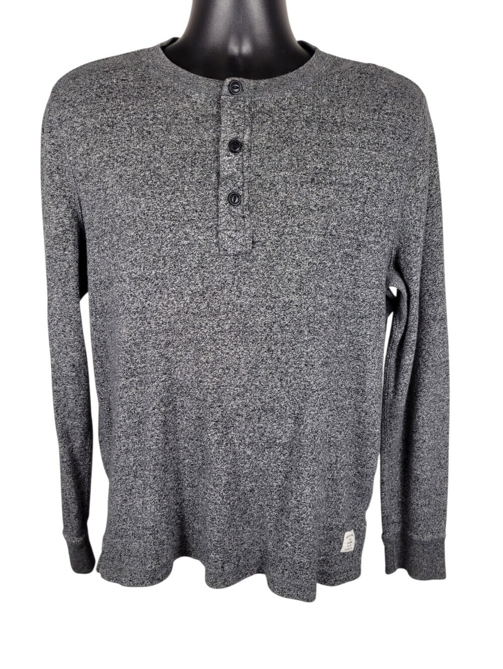 Roots Grey 3 Buttons Classic Sweatshirt Top Size: M